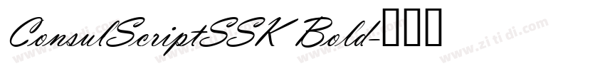 ConsulScriptSSK Bold字体转换 ConsulScriptSSK Bold字体转换